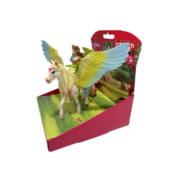 NEW SCHLEICH 70566 Fairy Surah with Glitter Pegasus Bayala Toy Figurine - Picture 4 of 6